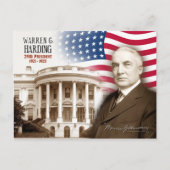 Warren G. Harding - 29e President van de VS Briefkaart (Voorkant)