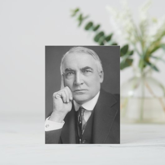 Warren G. Harding Briefkaart (Staand voorkant)