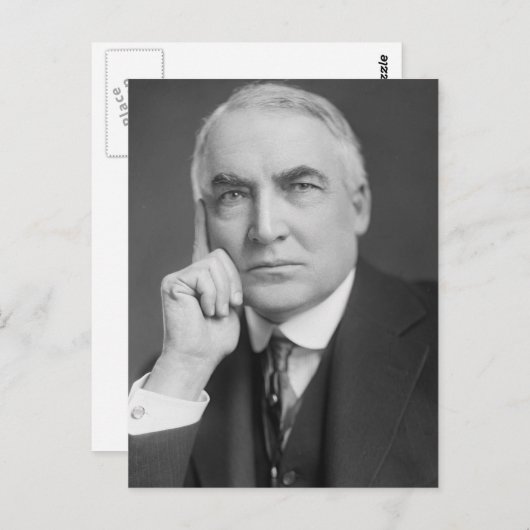 Warren G. Harding Briefkaart (Voorkant / Achterkant)