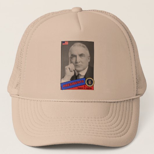 Warren G. Harding-honkaarten Trucker Pet (Voorkant)
