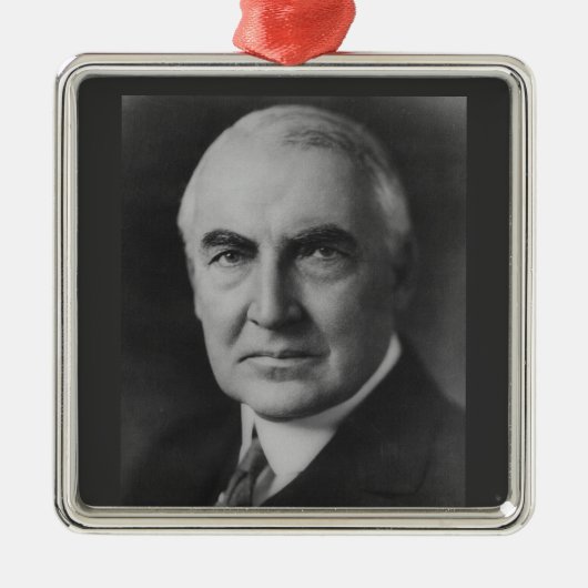 Warren G. Harding Metalen Ornament (Voorkant)