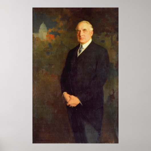 WARREN G. HARDING Portret van Edmund Hodgson Smart Poster (Voorkant)