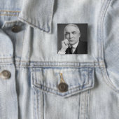 Warren G. Harding Vierkante Button 5,1 Cm (In situ)