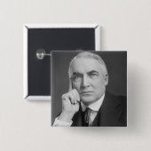 Warren G. Harding Vierkante Button 5,1 Cm (Voorkant /achterkant)