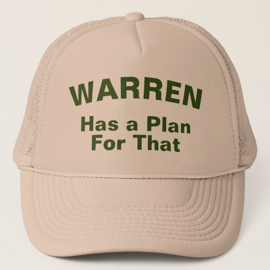 Warren heeft daar een plan voor - Trucker Pet (Voorkant)