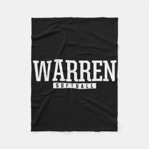 Warren High School Softbal Fleece Deken