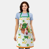 Warren Holiday Home Decor St Patrick's Day Dog Schort (Gedragen)