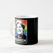Warren LGBT-vlag Koffiemok (Voorkant links)