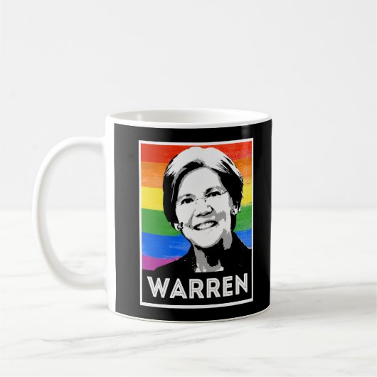 Warren LGBT-vlag Koffiemok (Links)