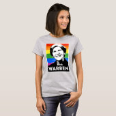 Warren LGBT-vlag T-shirt (Voorkant volledig)