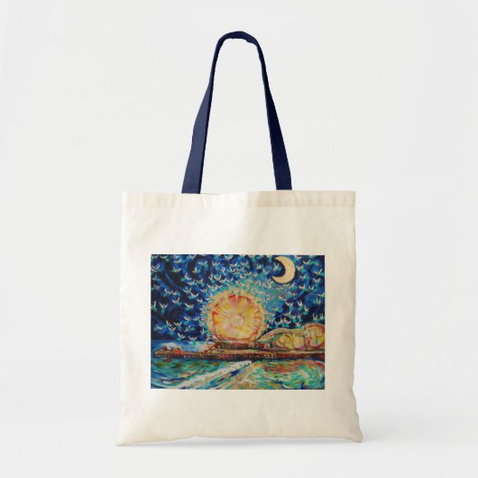 Warren Long's "Angels A-Pier" Canvas tas (Voorkant)