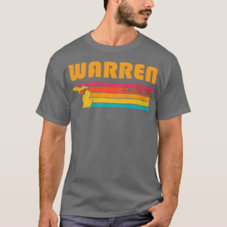 Warren Michigan Vintage Verdrietig Souvenir T-shirt