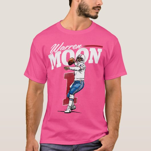 Warren Moon Houston Retro T-shirt (Voorkant)