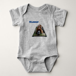 Warren Naam Met Cavalier Hond, Baby Bodysuit