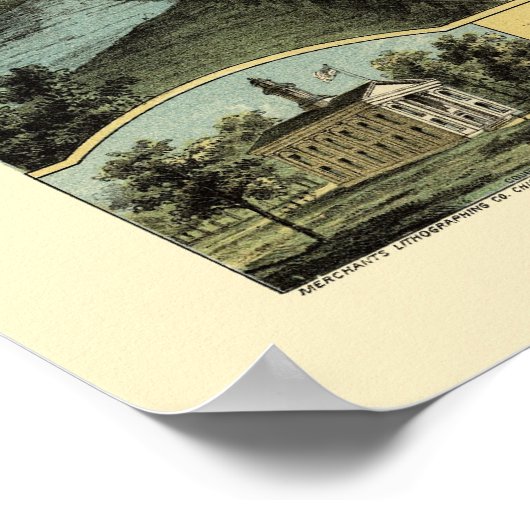 Warren, OH Panoramic Map - 1870 Poster (Hoek)