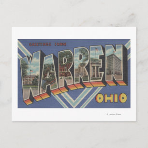 Warren, OhioLarge Letter ScenesWarren, OH Briefkaart