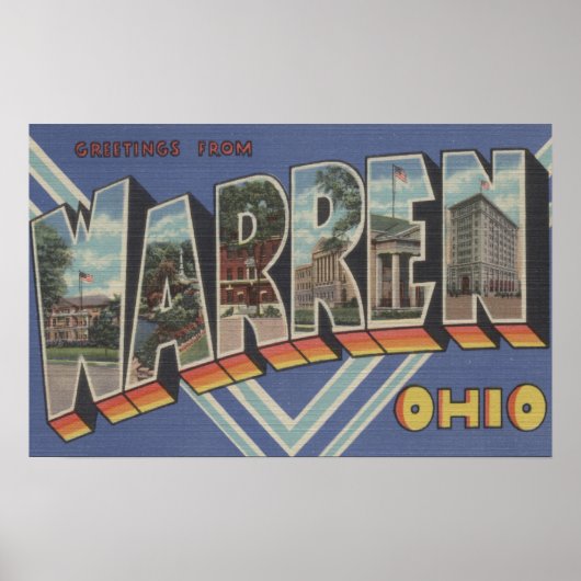 Warren, OhioLarge Letter ScenesWarren, OH Poster (Voorkant)