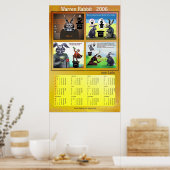 Warren Rabbit 2006 kalender van Anjo Lafin Poster (Keuken)