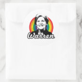 Warren Regenboog Pride Ronde Sticker (Tas)