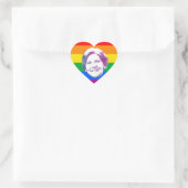 Warren Regenboog Strepen Hart Sticker (Tas)