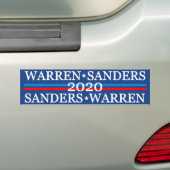 Warren Sanders 2020 Bumpersticker (Op auto)