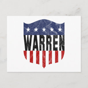 WARREN sterren en strepen Briefkaart