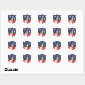 WARREN sterren en strepen Vierkante Sticker (Vel)