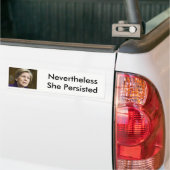 Warren Toch Toch Heeft Ze Volhard Bumpersticker (Op Truck)