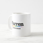 Warren voor President Koffiemok (Voorkant links)