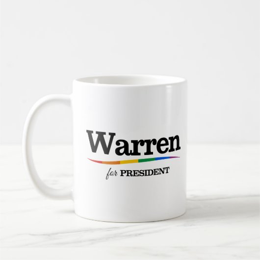 Warren voor President Koffiemok (Links)