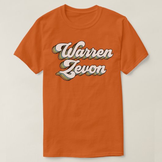 Warren Zevon T-shirt (Design voorkant)