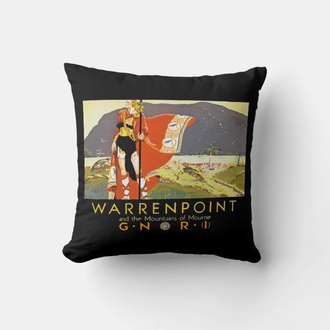 Warrenpint en de bergen van Mourne Kussen (Voorkant)