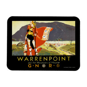 Warrenpint en de bergen van Mourne Magneet