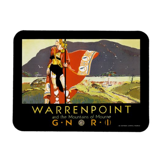 Warrenpint en de bergen van Mourne Magneet (Horizontaal)