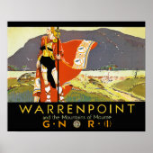 Warrenpint en de bergen van Mourne Poster (Voorkant)
