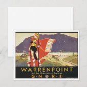 Warrenpoint en de bergen van Mourne Briefkaart (Voorkant / Achterkant)