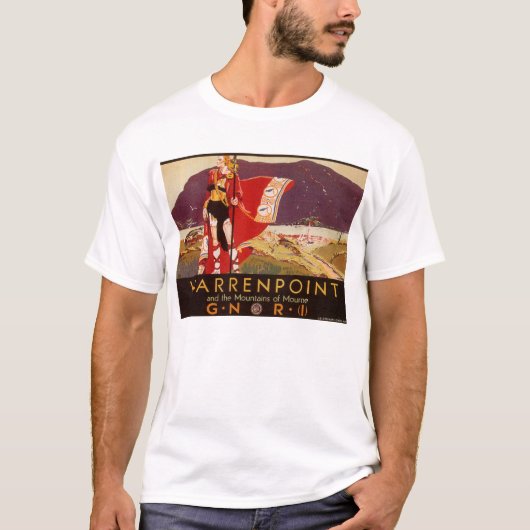 Warrenpoint en de bergen van Mourne T-shirt (Voorkant)