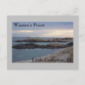Warren's Point Beach, Little Compton, RI Briefkaart (Voorkant)