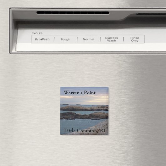 Warren's Point Beach, Little Compton, RI Magnet (Insitu (Vaatwasser))