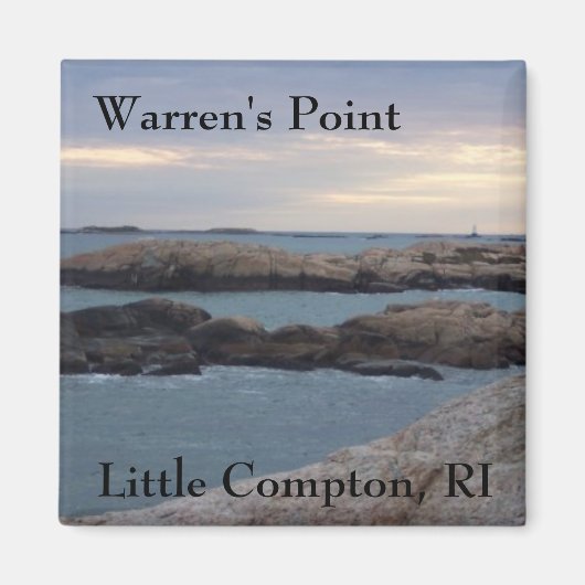 Warren's Point Beach, Little Compton, RI Magnet (Voorkant)
