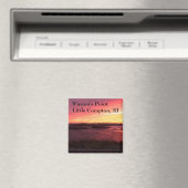 Warren's Point Beach Sunset, Kleine Compton, RI Magneet (Insitu (Vaatwasser))