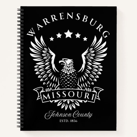 Warrensburg Johnson County Missouri  Eagle Notitieboek (Voorkant)