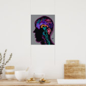 Warrige Hersenen Poster (Keuken)