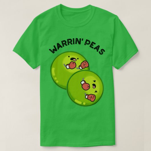 Warrin Peace Funny Pea Puns 1 T-shirt (Design voorkant)