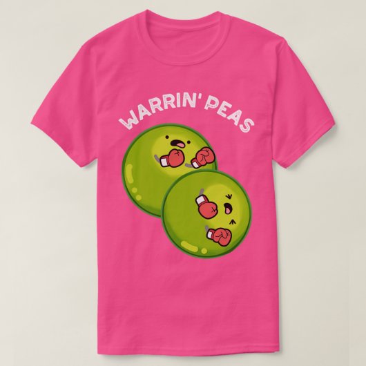 Warrin Peace Funny Pea Puns T-shirt (Design voorkant)