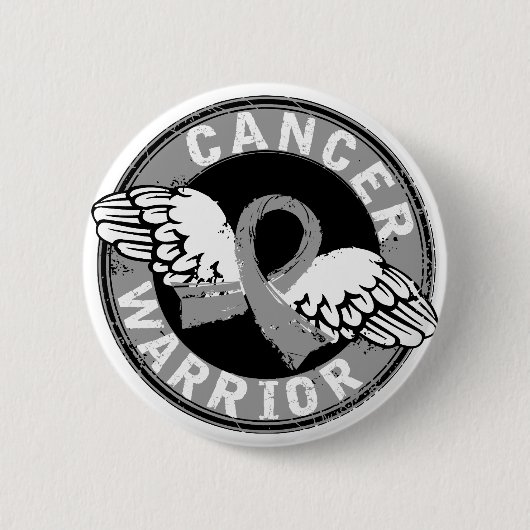 Warrior 14C Brain Cancer Ronde Button 5,7 Cm (Voorkant)