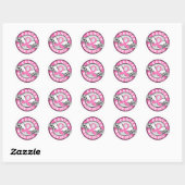 Warrior 14C Breast Cancer Ronde Sticker (Vel)