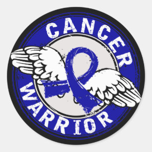 Warrior 14C Colon Cancer Ronde Sticker