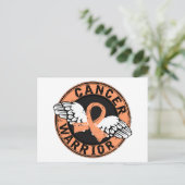 Warrior 14C endometriumkanker Briefkaart (Staand voorkant)