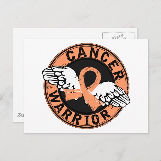 Warrior 14C endometriumkanker Briefkaart (Voorkant / Achterkant)